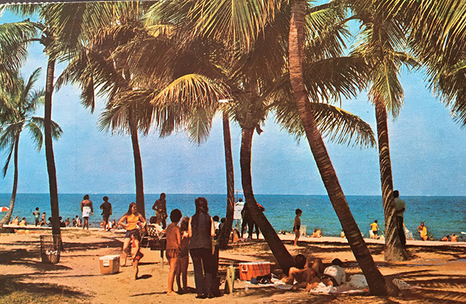 Smathers beach, Key West, Florida. 80-tal